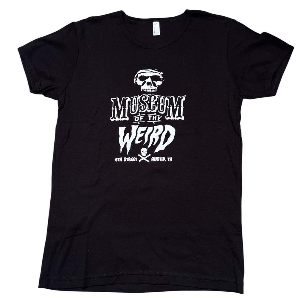 Museum of The Weird Austin, TX Black Women's T-Shirt Sz XL Runs Small